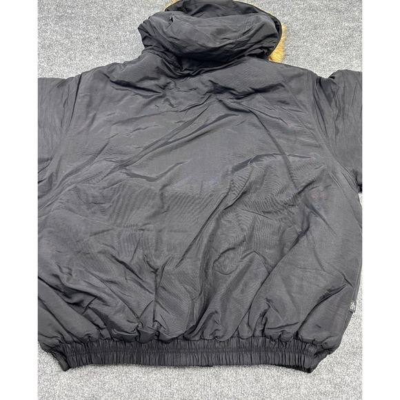 Jordan Craig Mens Black Hooded‎ Parka Jacket Fur Trim Big Size 6XL Winter Coat - Picture 12 of 12
